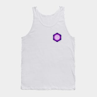 purple line face Tank Top